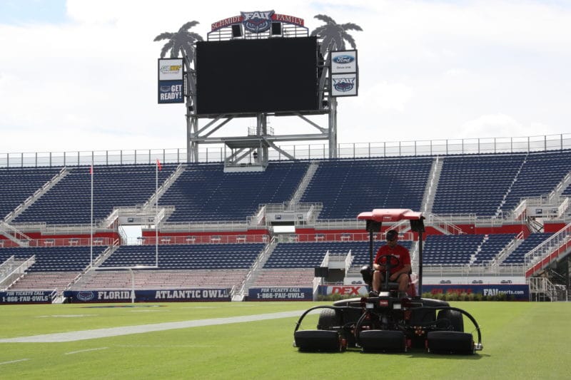 natural athletic turf installation